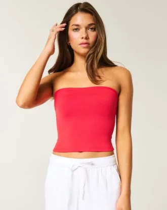 Myk, elastisk og sømløs tube-top