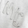 NYC grafisk hettegenser med glidelås