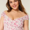 Off-the-Shoulder asymmetrisk minikjole