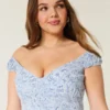 Off-the-Shoulder asymmetrisk minikjole