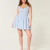 Off-the-Shoulder asymmetrisk minikjole
