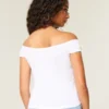Off-the-Shoulder Tie Sleeve Top