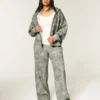 Olive Camo Baggy Sweatpants