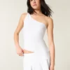 One-shoulder-top i linblanding