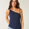 One-shoulder-top i linblanding