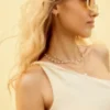 One-shoulder-top i linblanding