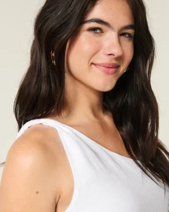 One-shoulder-top i linblanding