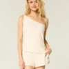 One-shoulder-top i linblanding