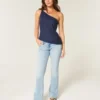 One-shoulder-top i linblanding