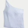 One-shoulder-top i linblanding