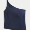 One-shoulder-top i linblanding