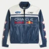 Oracle Red Bull Racing grafisk jakke i imitert skinn