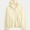 Oversized Starfish Graphic Zip-Up Hoodie