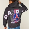 Paris Saint-Germain F.C. Grafisk hettegenser med glidelås