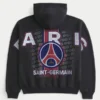 Paris Saint-Germain F.C. Grafisk hettegenser med glidelås