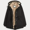 Parkas med fuskepelsfôr