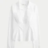 Poplin-skjorte med knapper