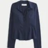 Poplin-skjorte med knapper