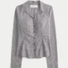 Poplin-skjorte med knapper