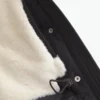 Pufferparkas med fuskepelsfôr