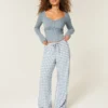 Pull-On Slub-bukser