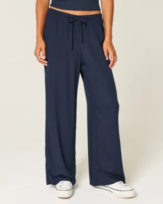 Pull-On Slub-bukser