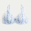 Ribbet bikini-top med bøyle