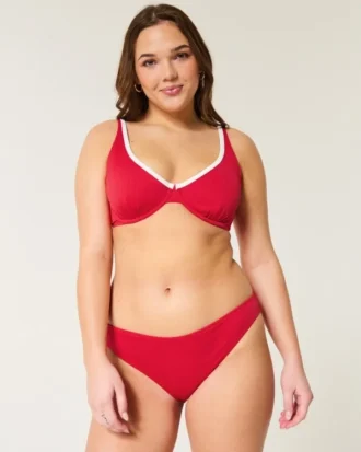 Ribbet bikinibukse