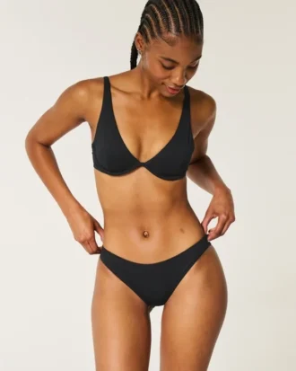 Ribbet bikinibukse