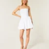 Ruched Bubble Skort Dress