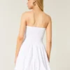Ruched Bubble Skort Dress