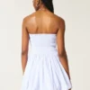 Ruched Bubble Skort Dress