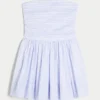 Ruched Bubble Skort Dress