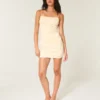 Satin Back Bow Bodycon Dress
