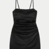 Satin Back Bow Bodycon Dress