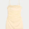 Satin Back Bow Bodycon Dress
