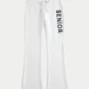 Senior grafisk bootcut-joggebukse