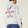 Shelby grafisk hettegenser