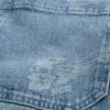 Skull Graphic Super Baggy Denim Shorts