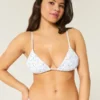 Smocked Triangle Bikini Top