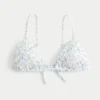 Smocked Triangle Bikini Top