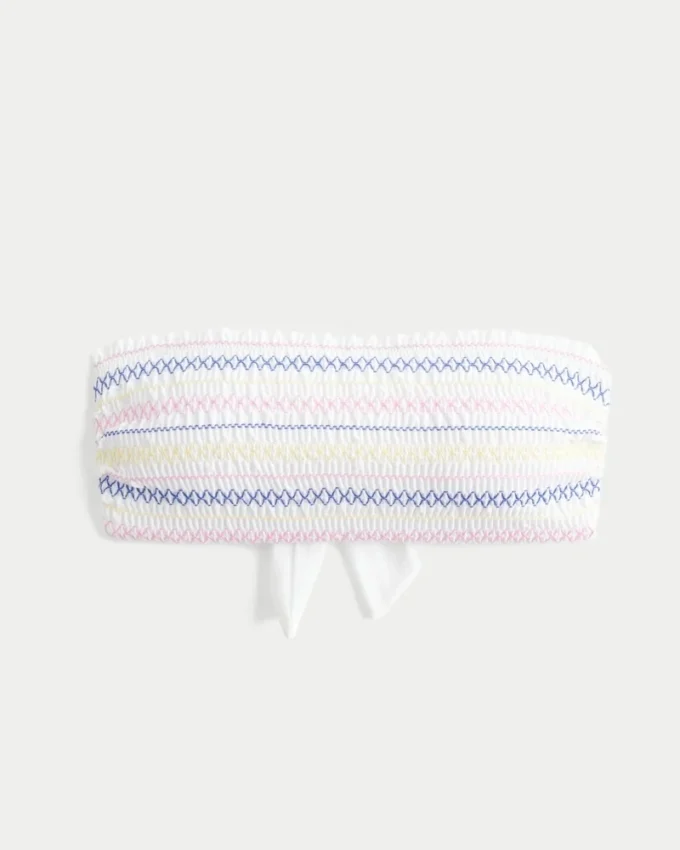 Smokket bandeau-bikinitopp