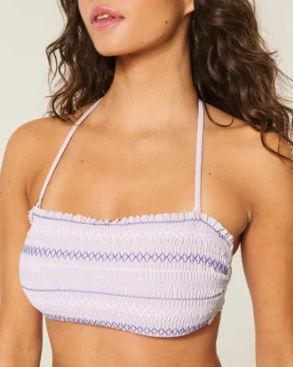 Smokket bandeau-bikinitopp