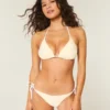 Spring Break grafisk halterneck-triangelbikinitopp