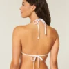 Spring Break grafisk halterneck-triangelbikinitopp