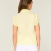 Stretch Poplin brodert kortermet skjorte