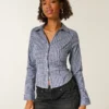 Stretch Poplin-skjorte med knapper