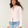 Stretch Poplin-skjorte med knapper