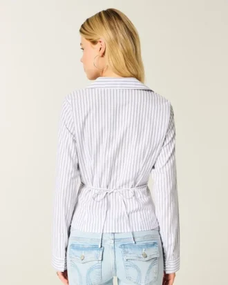 Stretch Poplin-skjorte med knapper