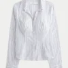 Stretch Poplin-skjorte med knapper